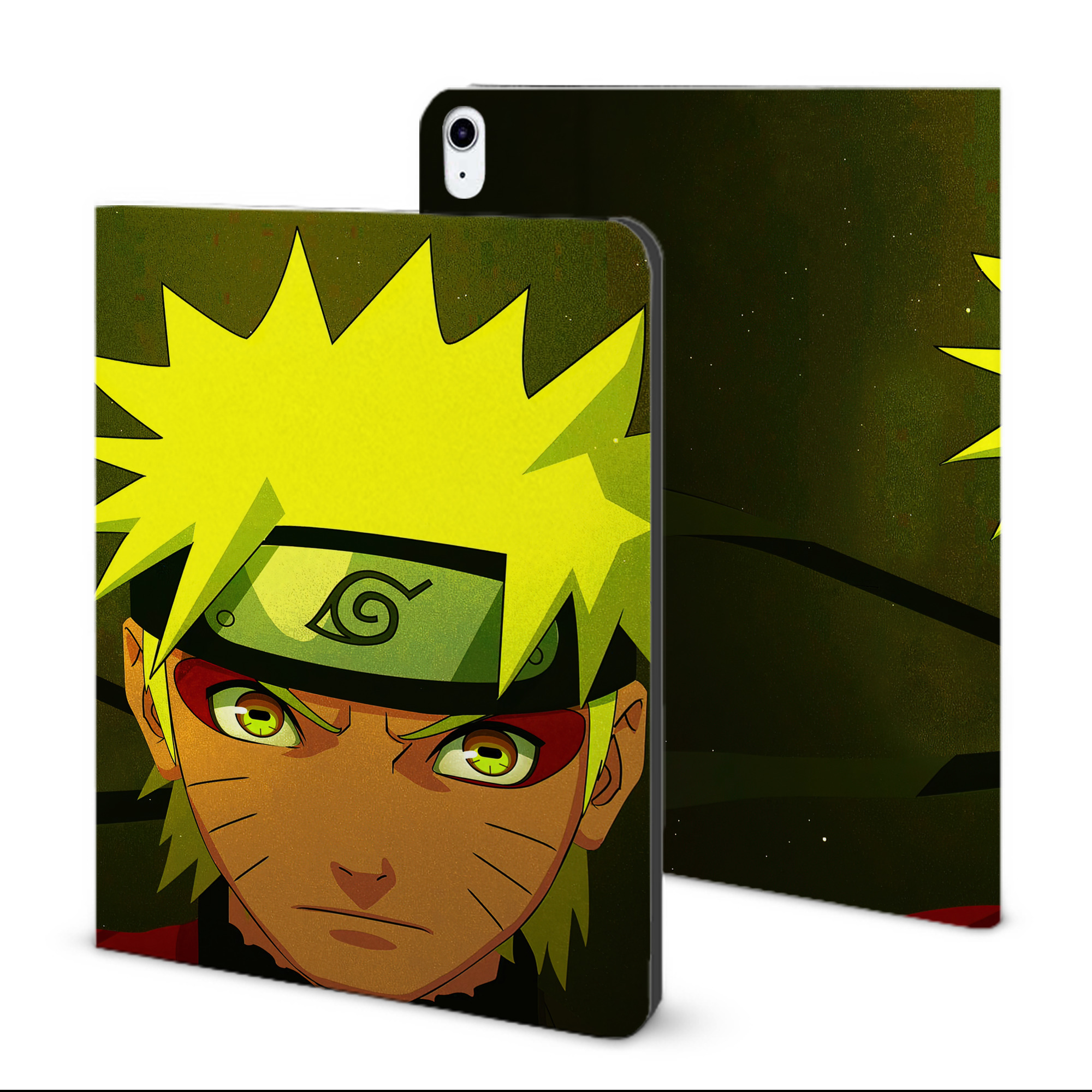 （画像用） NARUTO -ナルト- NARUTO -ナルト- 疾風伝 IPad ケース ブック型 PUレザー TPU 耐衝撃 軽量 薄型 ペン収納なし 全面保護 IPad 各モデル対応